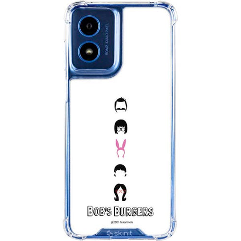 Bobs Burgers Silhouette Moto G 5G (2024) Clear Case